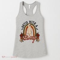Cutie With A Booty Funny Halloween Ghost Women's Tank Top thumb 0
