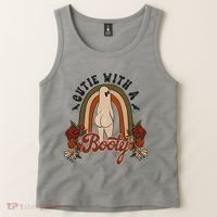 Cutie With A Booty Funny Halloween Ghost Tank Top thumb 2