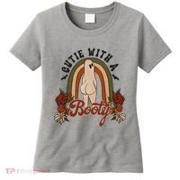 Cutie With A Booty Funny Halloween Ghost Women's T-Shirt thumb 0