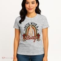 Cutie With A Booty Funny Halloween Ghost Women's T-Shirt thumb 4