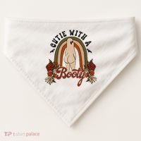 Cutie With A Booty Funny Halloween Ghost USA-Made Doggie Bandana thumb 0