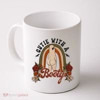 Cutie With A Booty Funny Halloween Ghost Coffee Mug thumb 0