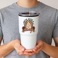 Cutie With A Booty Funny Halloween Ghost Tumbler thumb 2