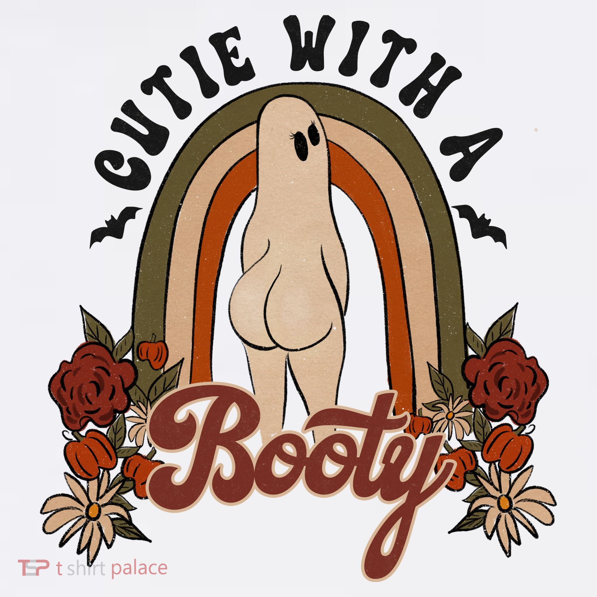Cutie With A Booty Funny Halloween Ghost Hat