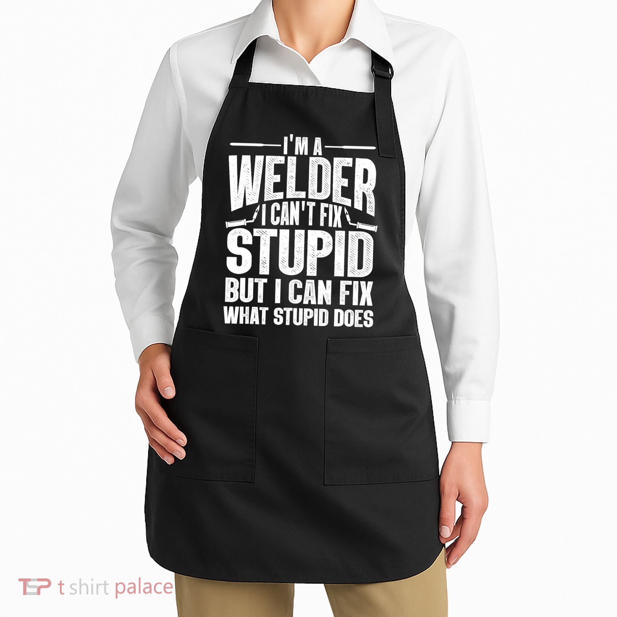 Cool Welding Art Welder Iron Worker Pipeliner Apron