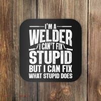 Cool Welding Art Welder Iron Worker Pipeliner Coaster thumb 0