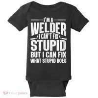 Cool Welding Art Welder Iron Worker Pipeliner Baby Bodysuit thumb 0