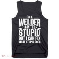 Cool Welding Art Welder Iron Worker Pipeliner Tank Top thumb 0