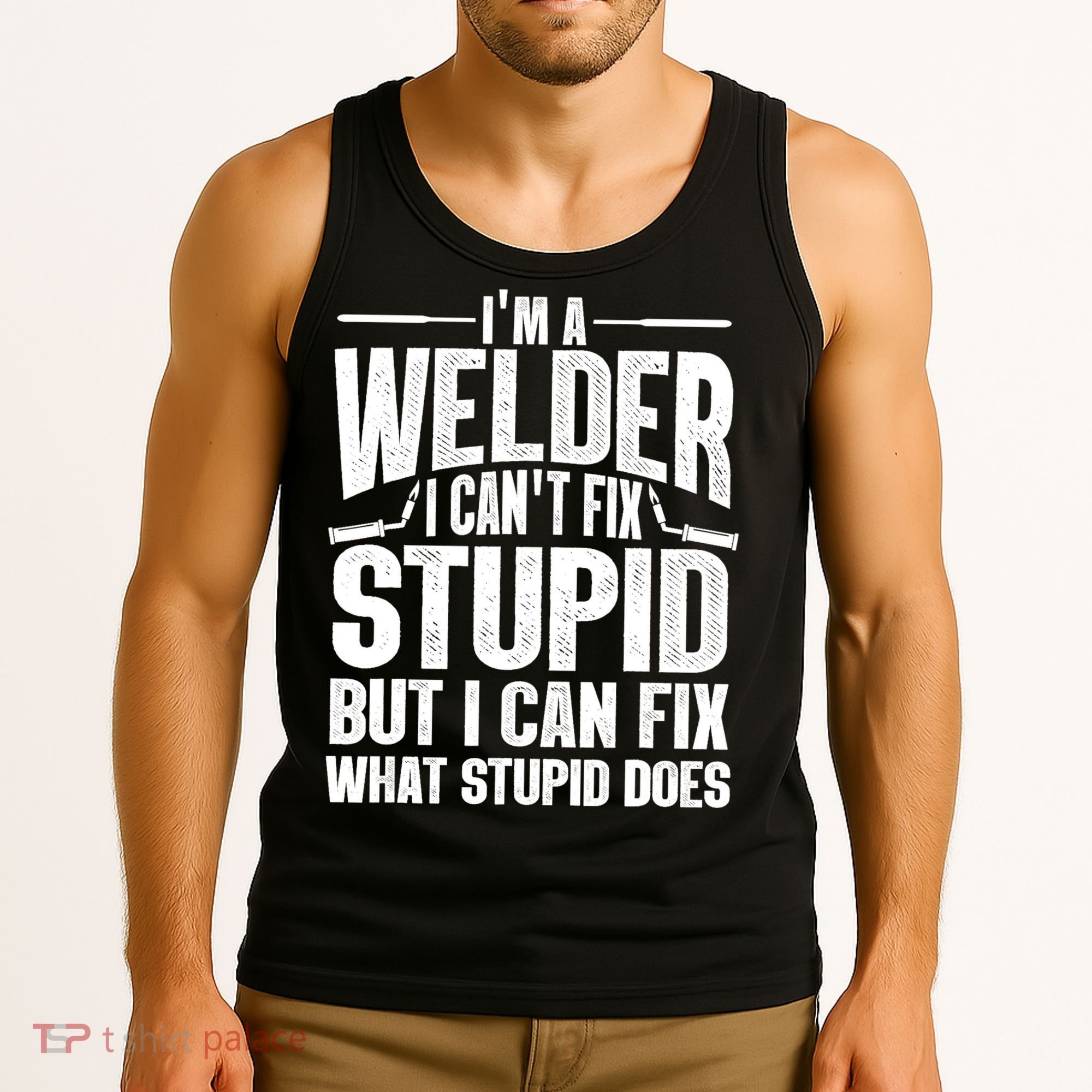 Cool Welding Art Welder Iron Worker Pipeliner Tank Top