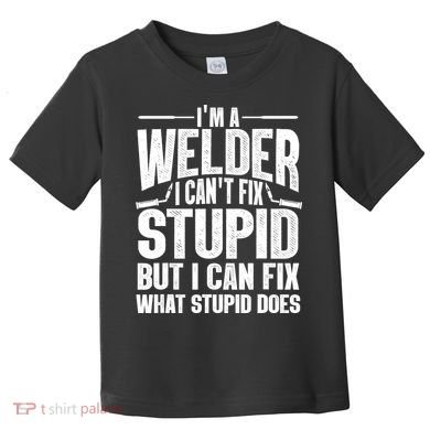 Cool Welding Art Welder Iron Worker Pipeliner Toddler T-Shirt