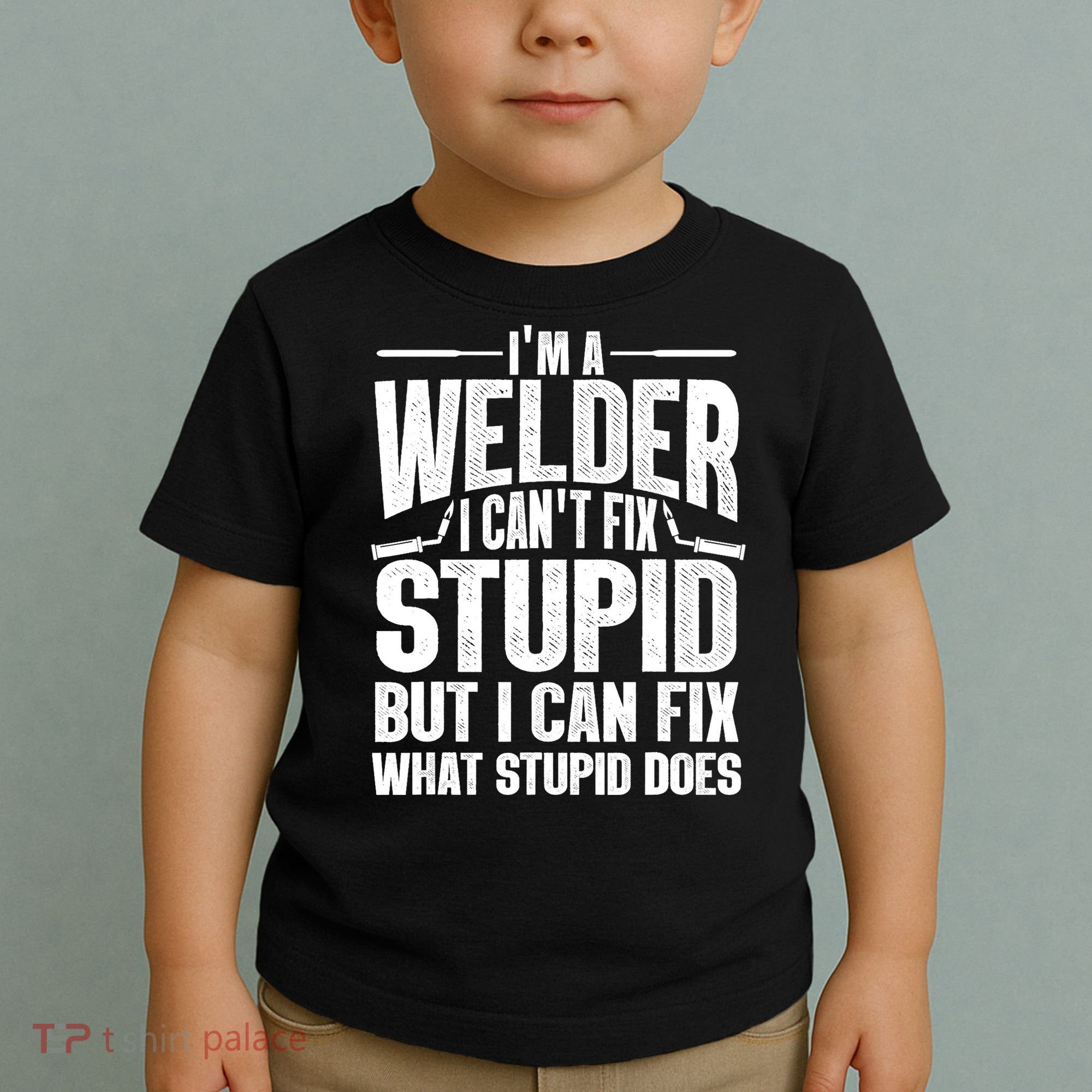Cool Welding Art Welder Iron Worker Pipeliner Toddler T-Shirt