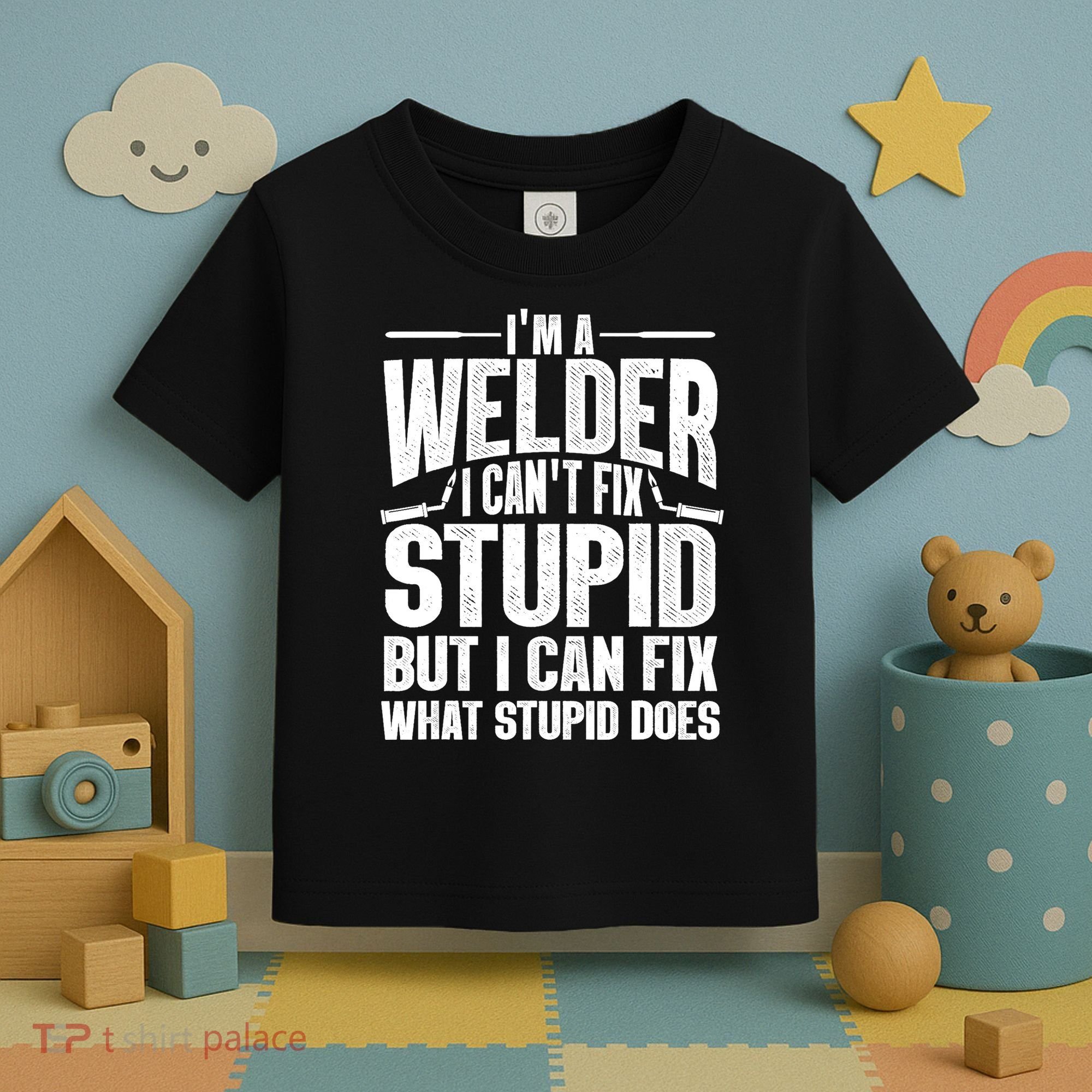 Cool Welding Art Welder Iron Worker Pipeliner Toddler T-Shirt