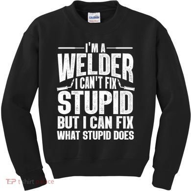 Cool Welding Art Welder Iron Worker Pipeliner Kids Sweatshirt
