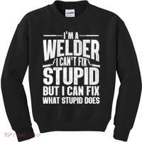 Cool Welding Art Welder Iron Worker Pipeliner Kids Sweatshirt thumb 0