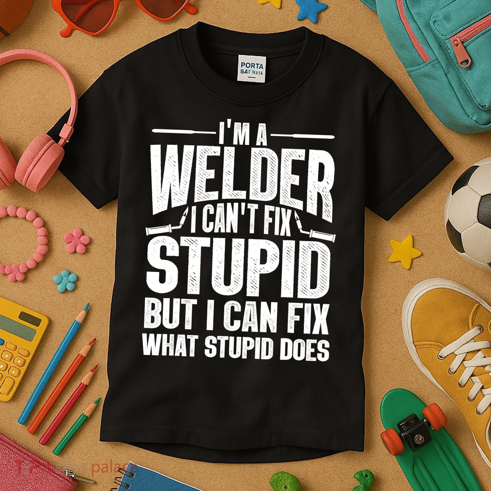 Cool Welding Art Welder Iron Worker Pipeliner Kids T-Shirt