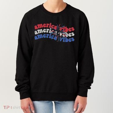 Cool Wavy America Vibes Fireworks Women's Sweatshirt