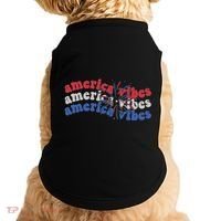 Cool Wavy America Vibes Fireworks Doggie Tank thumb 0