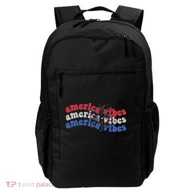 Cool Wavy America Vibes Fireworks Backpack