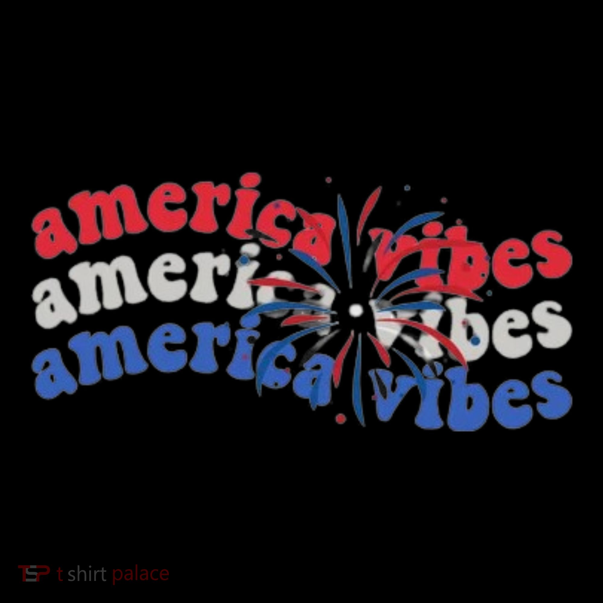 Cool Wavy America Vibes Fireworks Bucket Hat