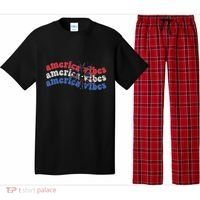Cool Wavy America Vibes Fireworks Pajama Set thumb 0