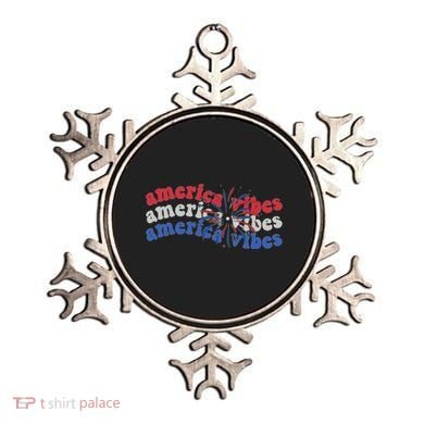 Cool Wavy America Vibes Fireworks Ornament