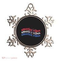 Cool Wavy America Vibes Fireworks Ornament thumb 0