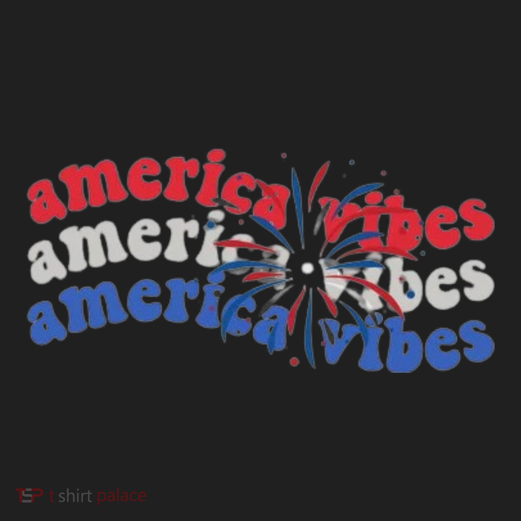 Cool Wavy America Vibes Fireworks Hat