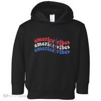 Cool Wavy America Vibes Fireworks Toddler Hoodie thumb 0