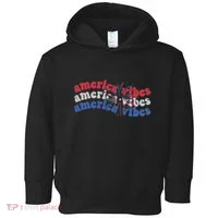 Cool Wavy America Vibes Fireworks Toddler Hoodie thumb 0