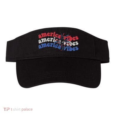 Cool Wavy America Vibes Fireworks Visor