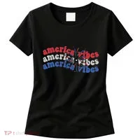 Cool Wavy America Vibes Fireworks Women's T-Shirt thumb 0