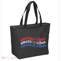 Cool Wavy America Vibes Fireworks Tote Bag thumb 2