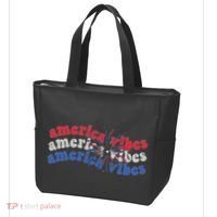Cool Wavy America Vibes Fireworks Tote Bag thumb 3