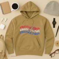 Cool Wavy America Vibes Fireworks Hoodie thumb 3