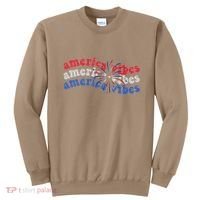 Cool Wavy America Vibes Fireworks Sweatshirt thumb 0