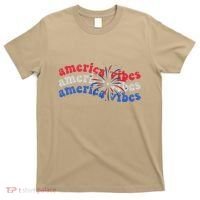 Cool Wavy America Vibes Fireworks T-Shirt thumb 0