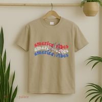 Cool Wavy America Vibes Fireworks T-Shirt thumb 2