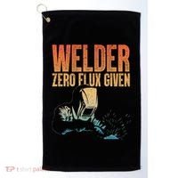 Cool Welder Art Migtig Welding Metal Lover Golf Towel thumb 0