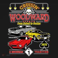 Crusin Woodward Avenue Timeless Muscle 2025 Sweatshirt thumb 3