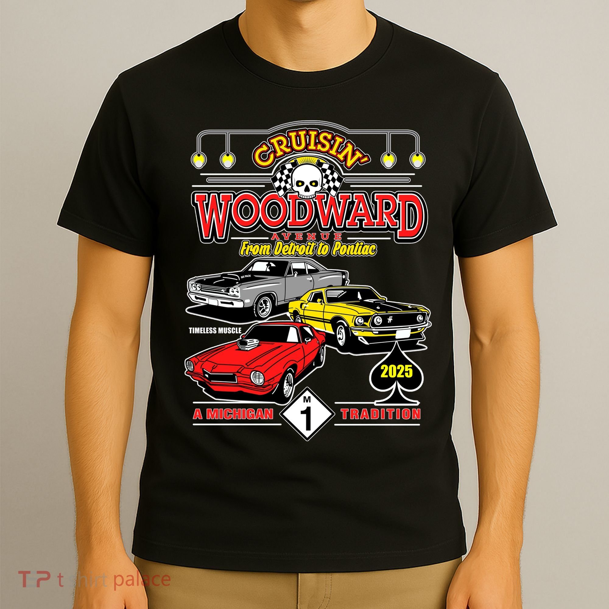 Crusin Woodward Avenue Timeless Muscle 2025 T-Shirt