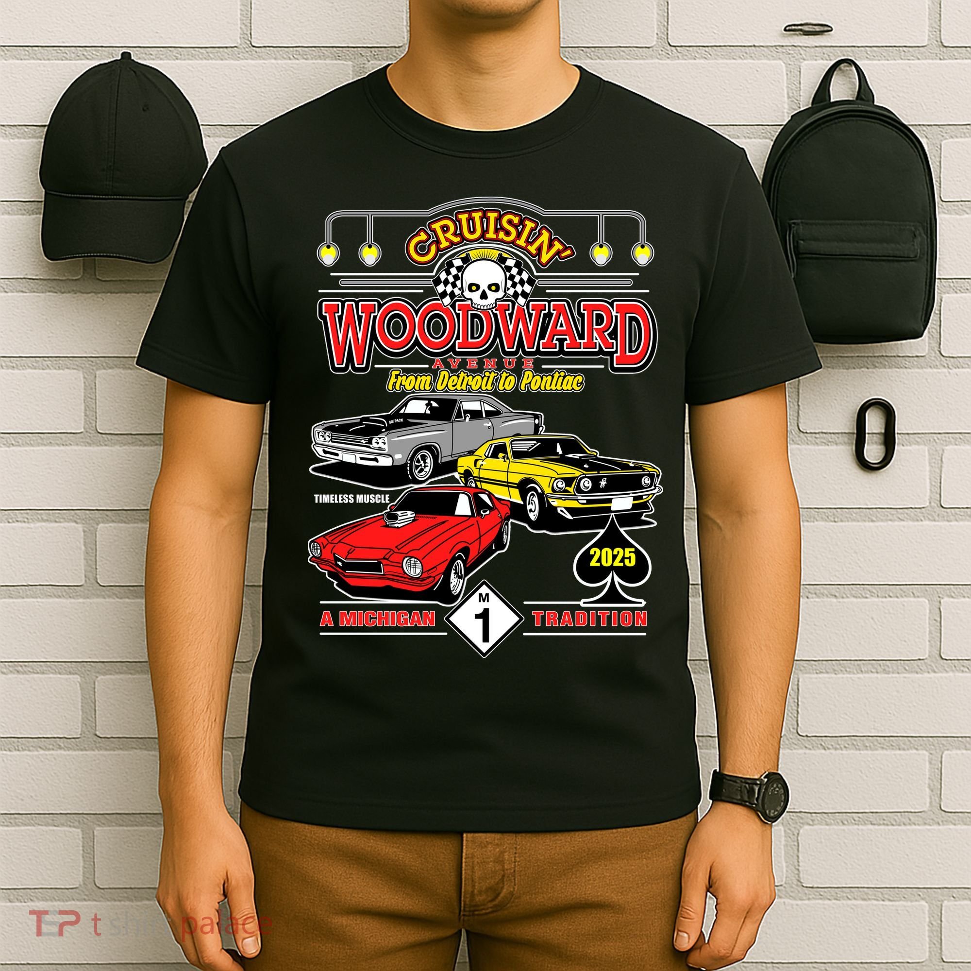 Crusin Woodward Avenue Timeless Muscle 2025 T-Shirt