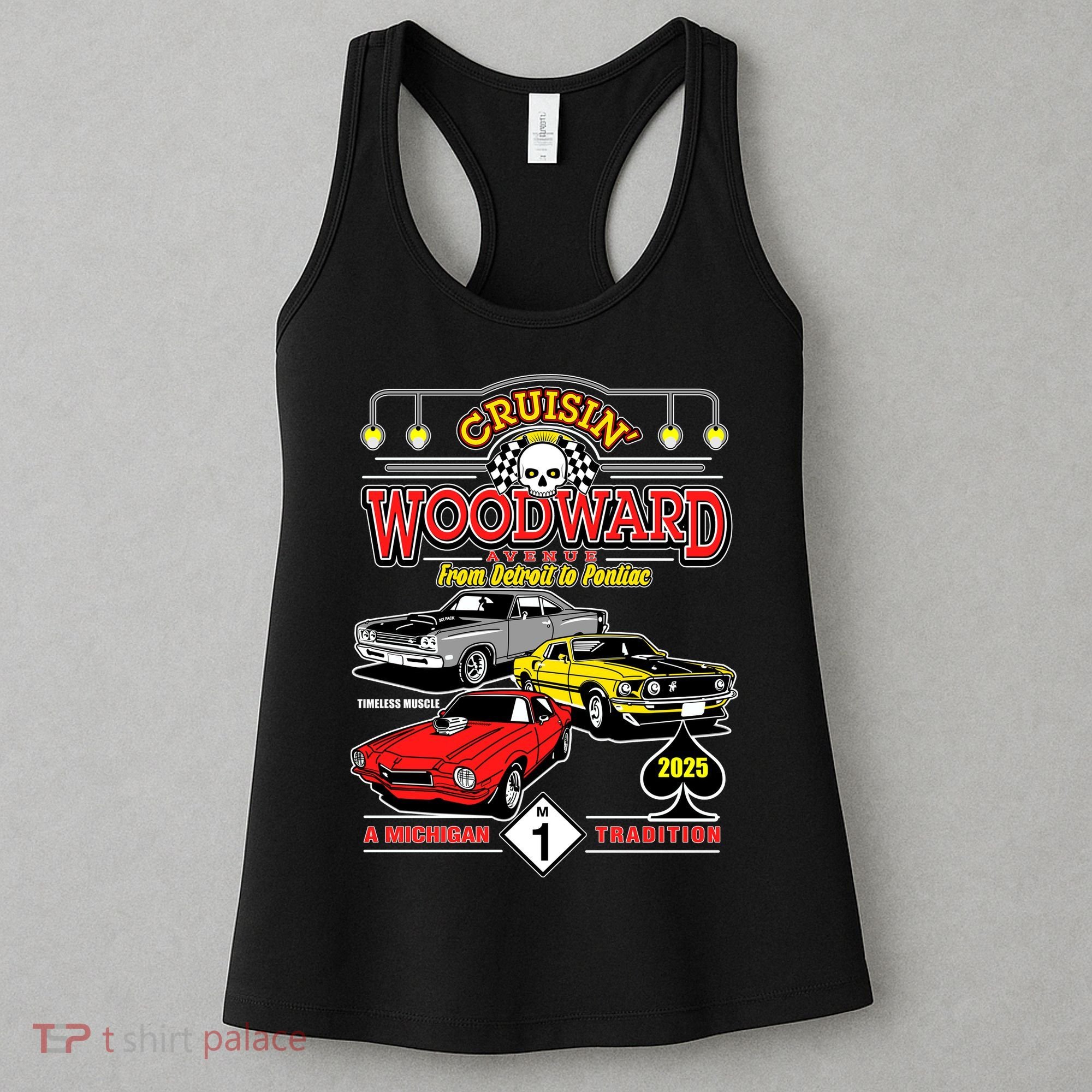 Crusin Woodward Avenue Timeless Muscle 2025 Women's Tank Top