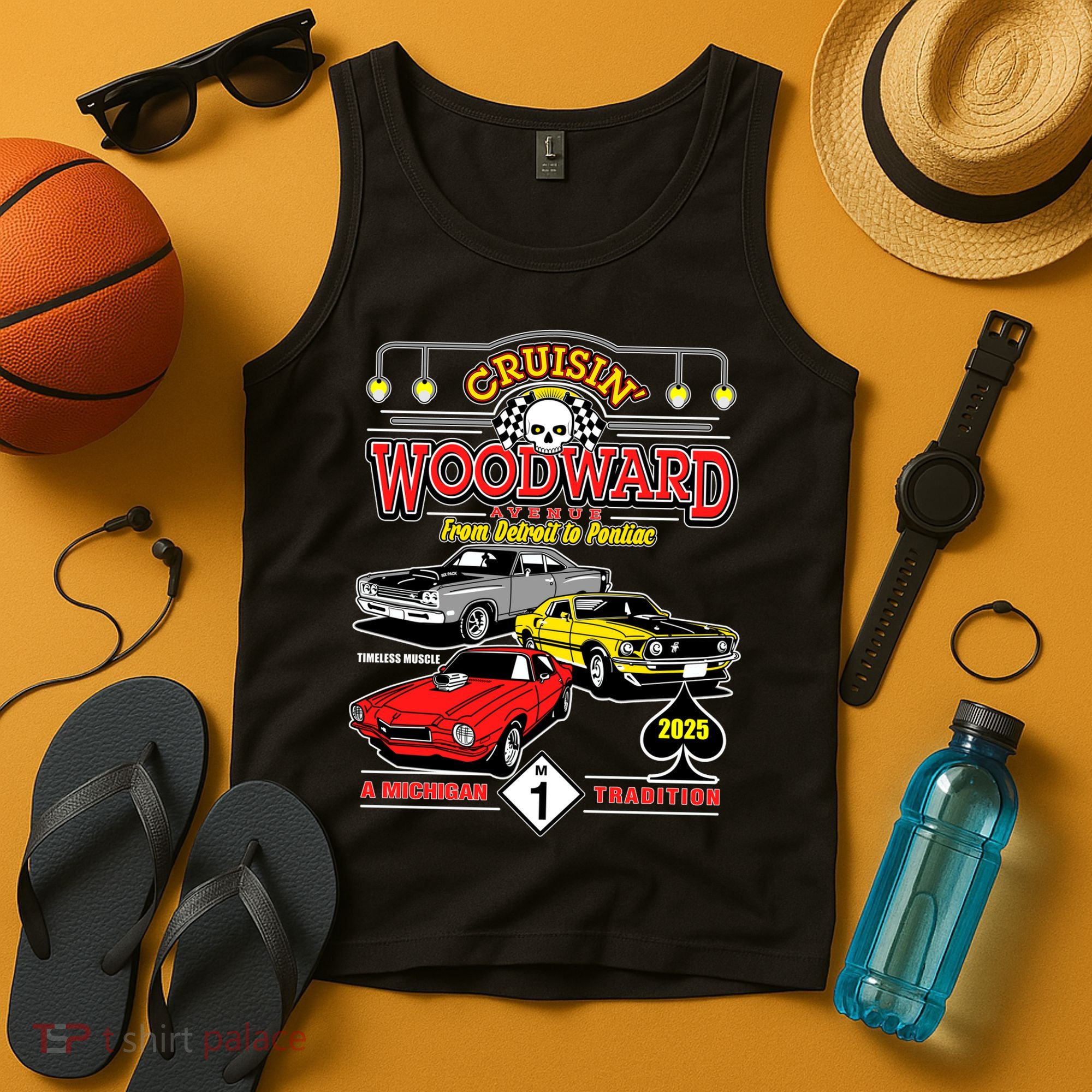 Crusin Woodward Avenue Timeless Muscle 2025 Tank Top