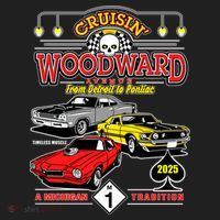 Crusin Woodward Avenue Timeless Muscle 2025 Kids Long Sleeve Plaid Pajama Set thumb 2