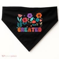 Created With A Purpose Jesus Christian Flower Wildflower USA-Made Doggie Bandana thumb 0