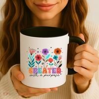 Created With A Purpose Jesus Christian Flower Wildflower Coffee Mug thumb 3