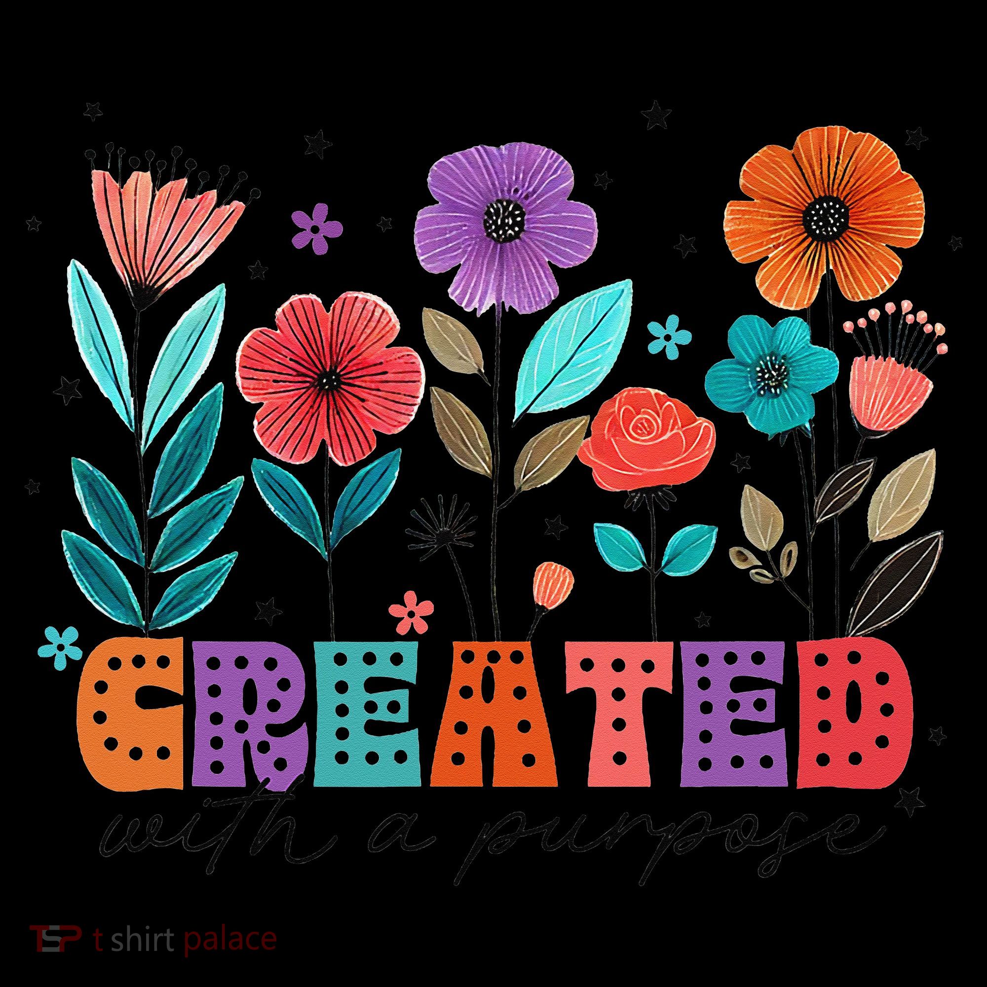 Created With A Purpose Jesus Christian Flower Wildflower Coffee Mug