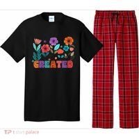 Created With A Purpose Jesus Christian Flower Wildflower Pajama Set thumb 0