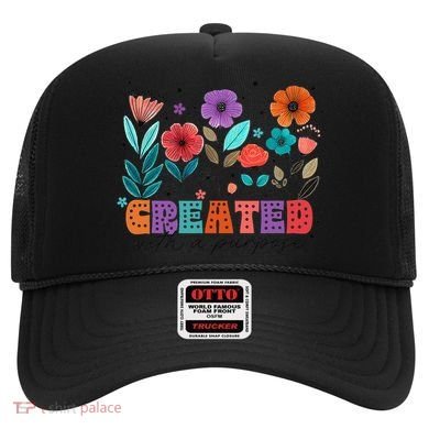 Created With A Purpose Jesus Christian Flower Wildflower Hat