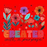 Created With A Purpose Jesus Christian Flower Wildflower Santa Hat thumb 1